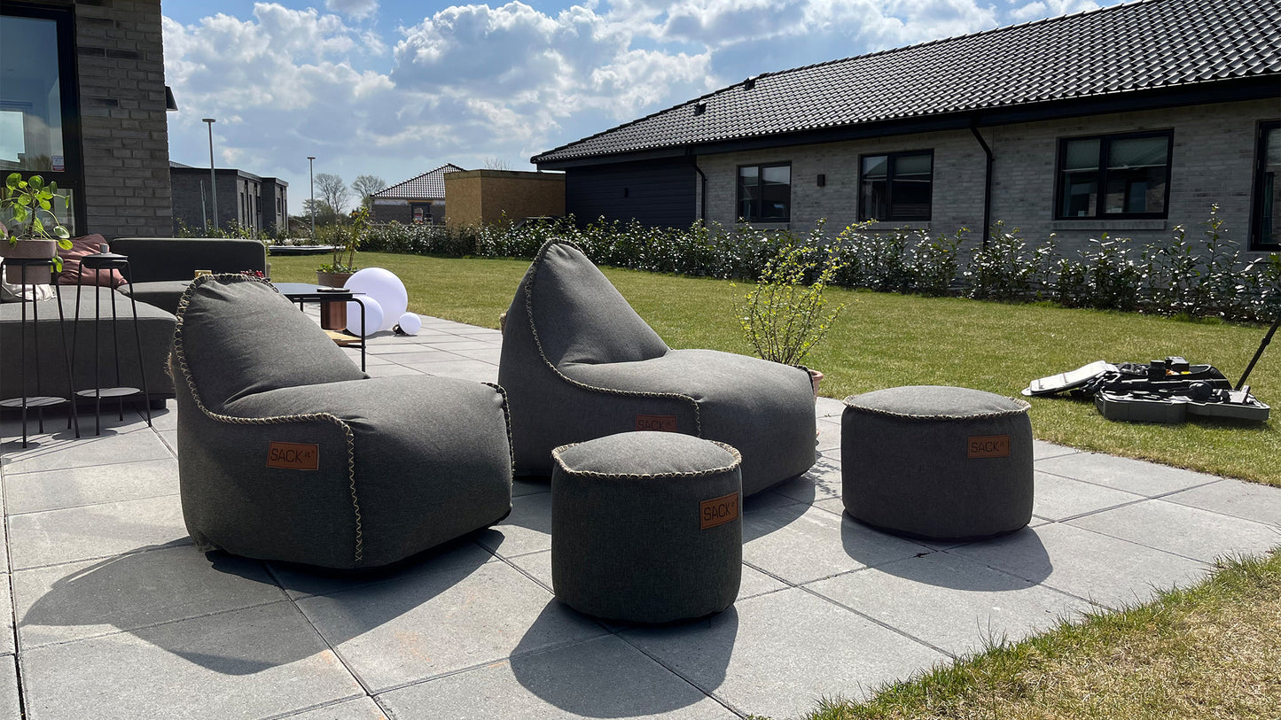 Cobana Junior Lounge Chair - Light Grey - Sakkosekk til barn for innendør og utendørs bruk