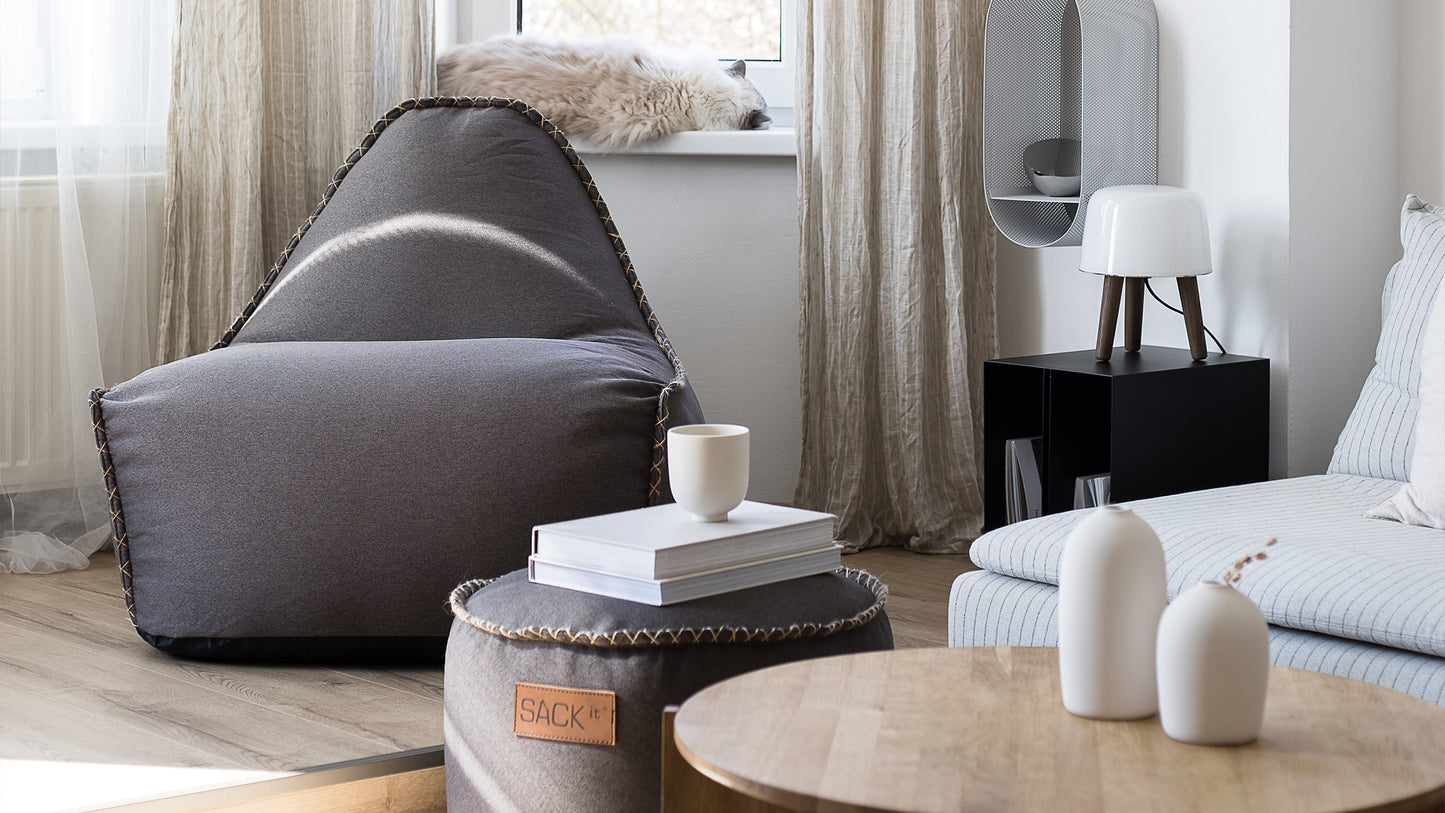 Canvas Lounge Chair - Sakkosekk for innendørs bruk