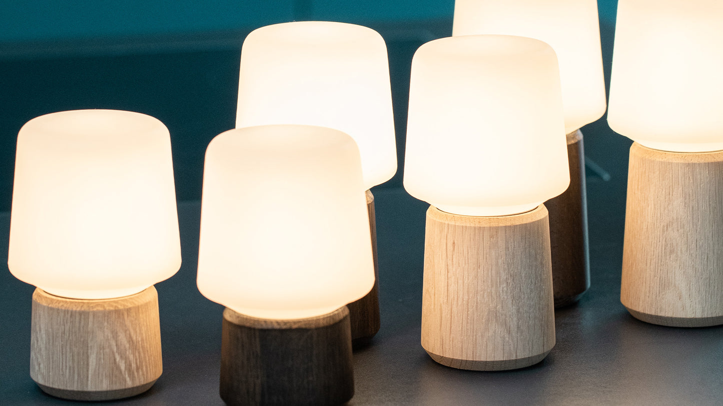 Ambience - Oslo base - Fot til Lamp Intelligent i eik