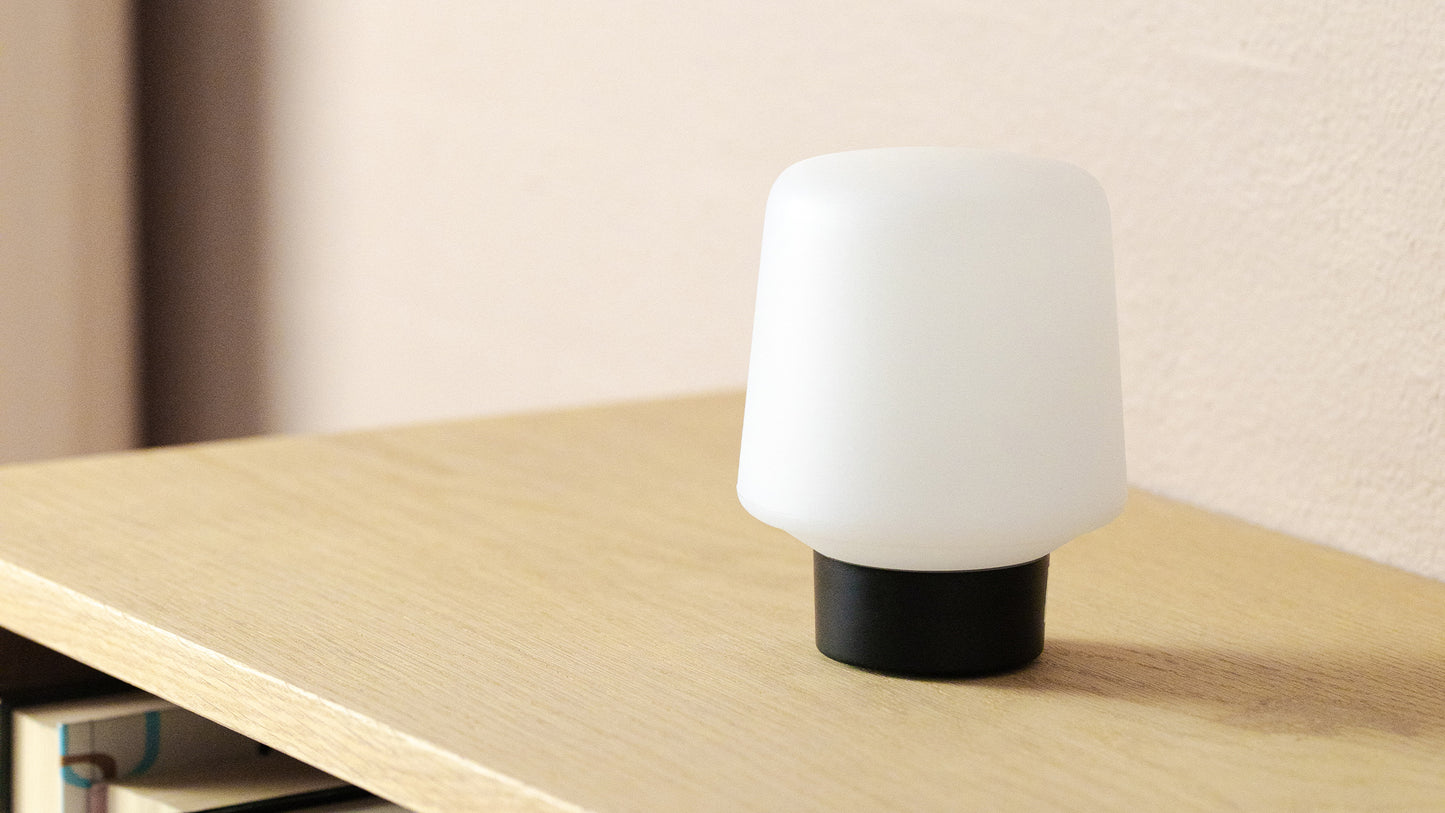 Ambience - Lamp Intelligent & Aalborg base - Innendørs/utendørs lampe med fot i glass og stål