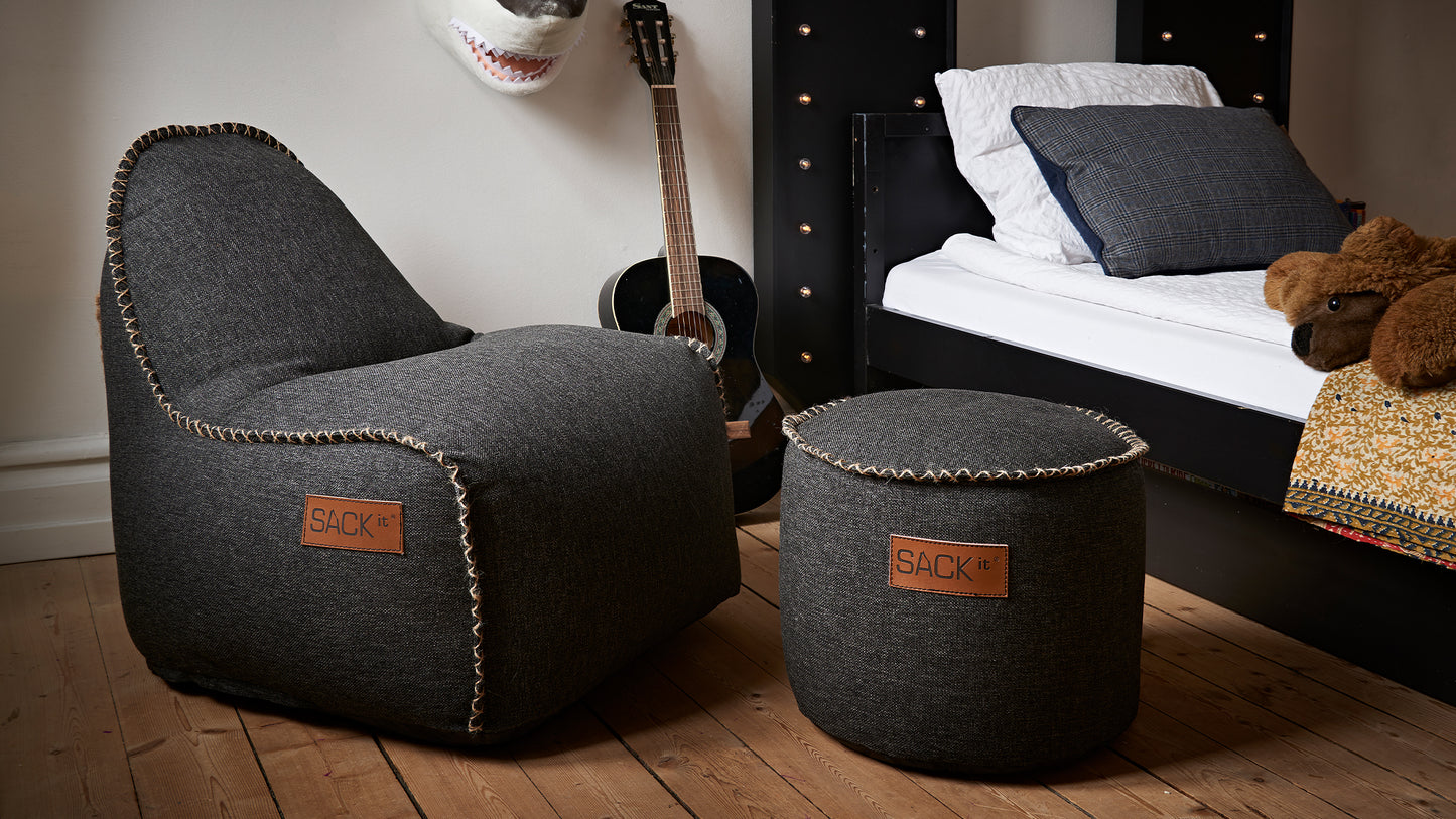 Cobana Junior Lounge Chair - Light Grey - Sakkosekk til barn for innendør og utendørs bruk