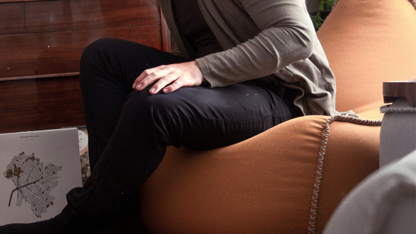 Cura Lounge Chair - Eksklusiv og bærekraftig sakkosekk for innendørs bruk