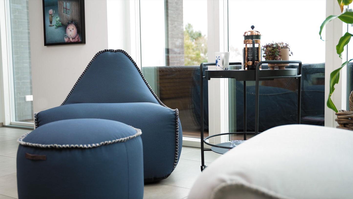 Cura Lounge Chair - Eksklusiv og bærekraftig sakkosekk for innendørs bruk