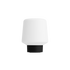 Trådløs Ambience Lamp Intelligent+ med hvit polyetylen lampeskjerm og svart base, klar til bruk.