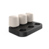 Ambience Multiple Charging Station i svart ABS-plast med plass til seks lamper, kompakt og rektangulær design.