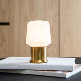 London base lampefot i børstet messing, liten størrelse, enkel og elegant design i rustfritt stål