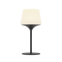 Ambience Lamp Intelligent+ med Aalborg base i rustfritt stål og frostet glass, batteridrevet utendørslampe
