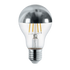 SACKit Bulb 6W E27 LED-pære med varm hvit lysfarge og topp-speilet design.