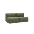 Svart vannavstøtende vintertrekk til Soft Sofa 2-seter, laget i elastisk materiale.