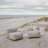 Soft Sofa Outdoor 3-seter med chaiselong i Kirra Sand, myk og formstabil utesofa uten ramme.