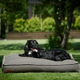 Large Cobana Dog bed in brown with water-resistant fabric and anti-slip bottom.