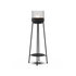 SACKit Bio Lamp Ø14 i svart pulverlakkert rustfritt stål med glass og keramisk fiber bomull.