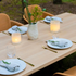 Edge Dining Table i europeisk eik med fasetterte kanter og mattlakkert overflate, 240x100 cm.