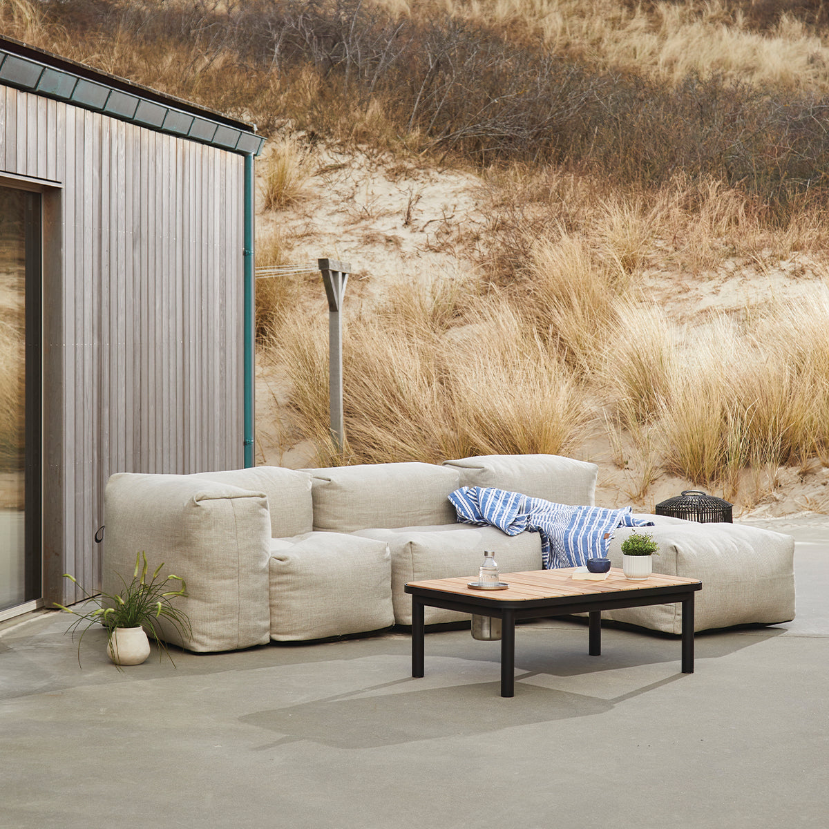 Soft Sofa Outdoor - 3 Seater w/ Lounger - Myk og fleksibel utesofa