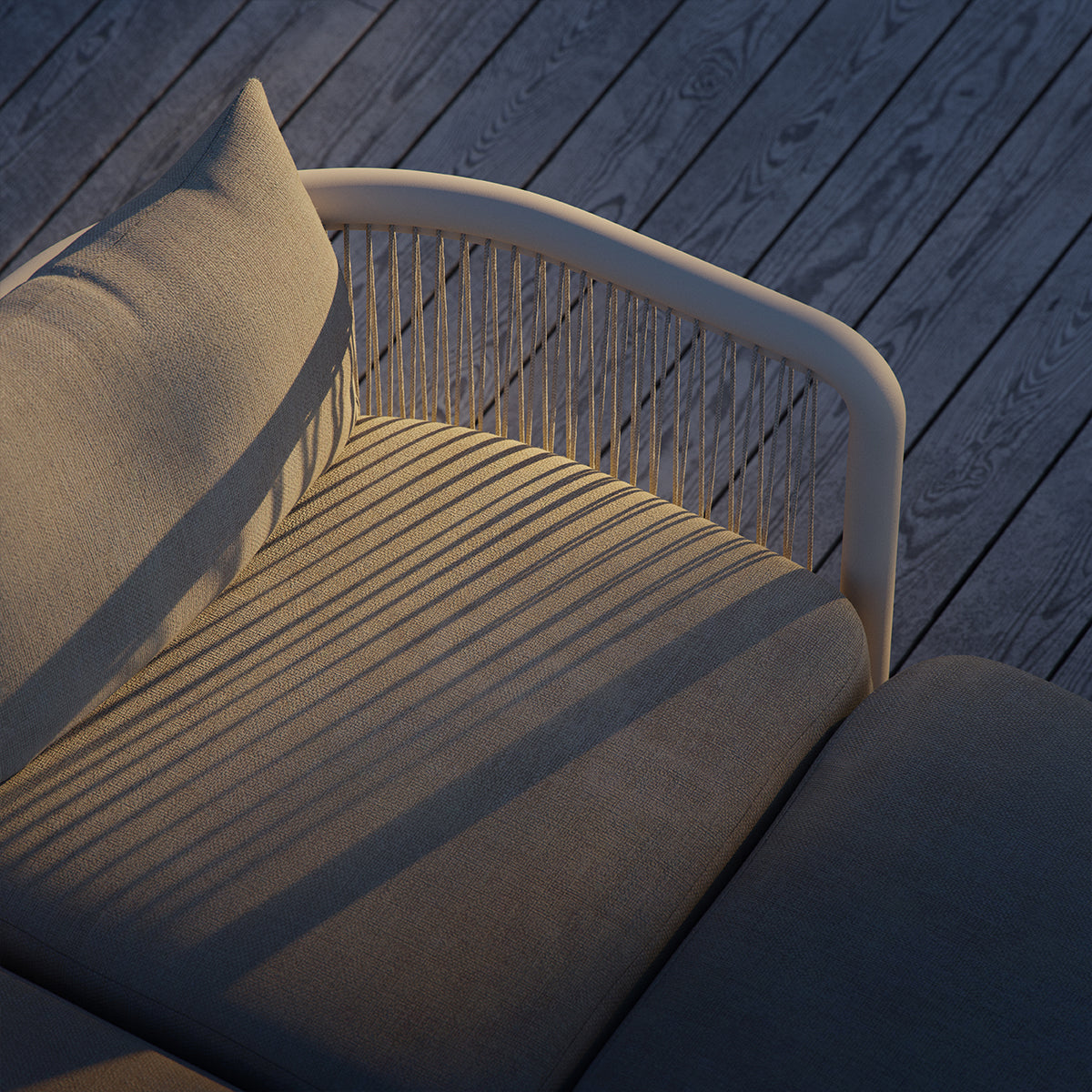 Kirra Lounge Sofa - 2 seater incl. Kirra Side Table - Modulær utendørssofa med salongbord