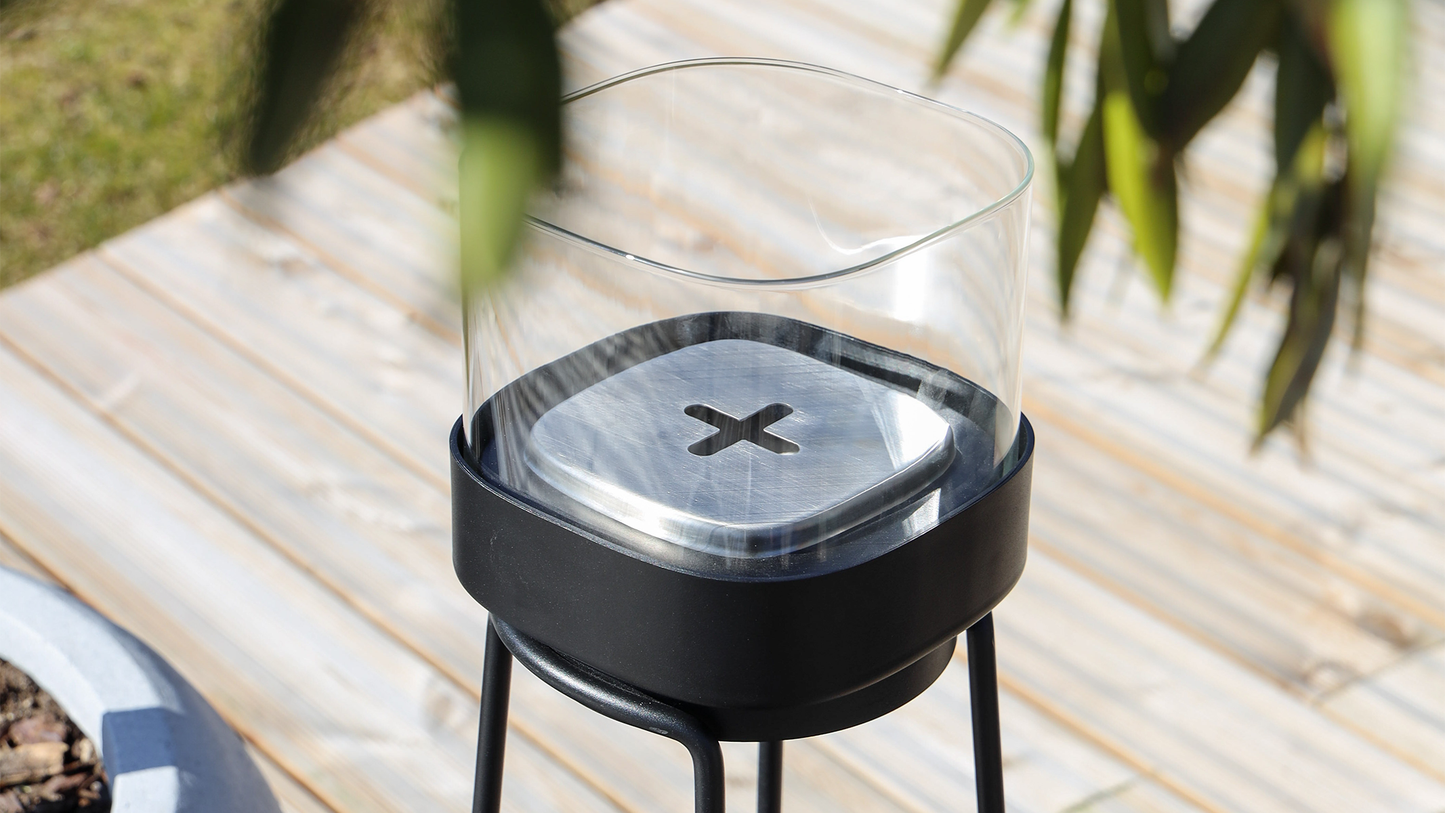 Patio Accessory Stand Ø14 + Bio Lamp - Innendørs/utendørs bioetanollampe med stativ