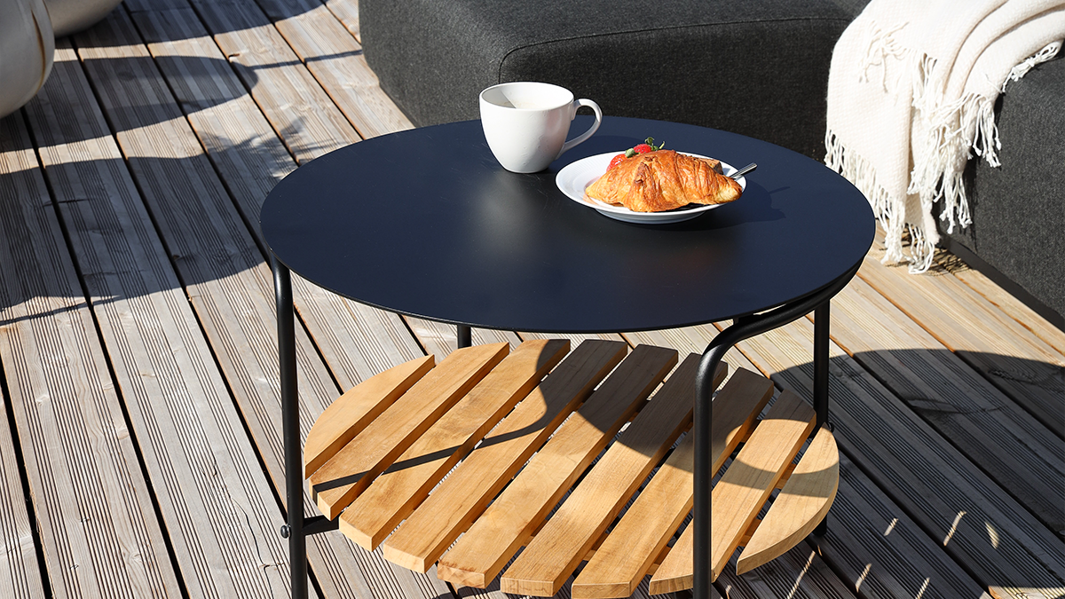 Patio Sofa Table - Ø70 - Utendørs sofabord i aluminium