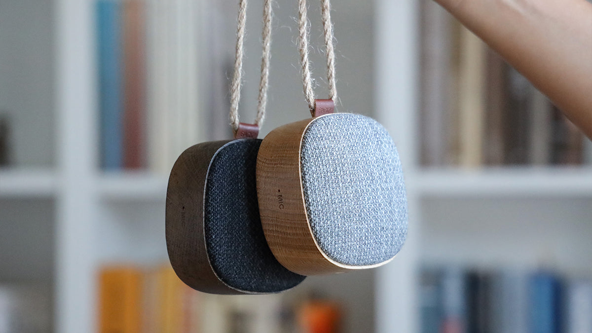 Go Wood - Oppladbar Bluetooth-høyttaler i tre