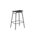 Frame Bar Stool 73 cm med sete i svartbeiset eikefinér og stativ i svart pulverlakkert stål.