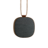 Go Wood høyttaler i røkt eik med tekstil fra KVADRAT, kompakt og bærbar design.