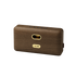 Move Wood Bluetooth-høyttaler i naturlig eik med Fiordtekstil fra KVADRAT og messingdetaljer.