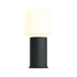 Svart Lamp Intelligent+ med London base i pulverlakkert stål, størrelse 10, utendørs lampe.