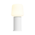 Ambience Lamp Intelligent+ in white with London base in white powder-coated steel, size 10, indoor and outdoor use.