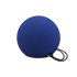 Play Mini høyttaler i cobalt blå med kompakt design og slitesterk polyestertekstil.