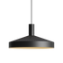 Dawn Pendant Ø40 svart aluminiumslampe med perforert topp og hvit innerskjerm, innendørs belysning.