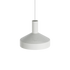 Hvit Dawn Pendant Ø25 lampe i aluminium med perforert topp og hvit innerskjerm.