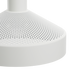Hvit Dawn Pendant Ø25 innendørs lampe i aluminium med perforert topp og rund form.