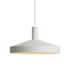 Hvit Dawn Pendant Ø40 lampe i aluminium med perforert topp og hvit innerskjerm.