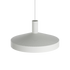 Hvit Dawn Pendant Ø40 i aluminium med perforert topp og hvit innerskjerm.