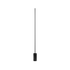 SACKit Expo 185 svart gulvlampe med slank aluminiumsprofil og marmorfot, vertikal frostet LED-stripe.