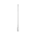 SACKit Expo 185 gulvlampe med polert marmorfot og slank aluminiumprofil, vertikal frostet LED-stripe