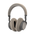 Beige SACKit Touch 410 trådløse hodetelefoner med roterbare øreklokker og kontrollknapper.