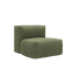 Soft Sofa Outdoor seat in Kirra Olive fabric, weather-resistant and soft for outdoor use.