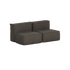 Mørkegrå Soft Sofa Outdoor fra sackit med to sitteplasser og myke formfaste puter et moderne og komfortabelt valg for nordiske uteområder