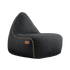 Cobana Lounge Chair i svart olefinfiber med ryggstøtte, innendørs og utendørs bruk.