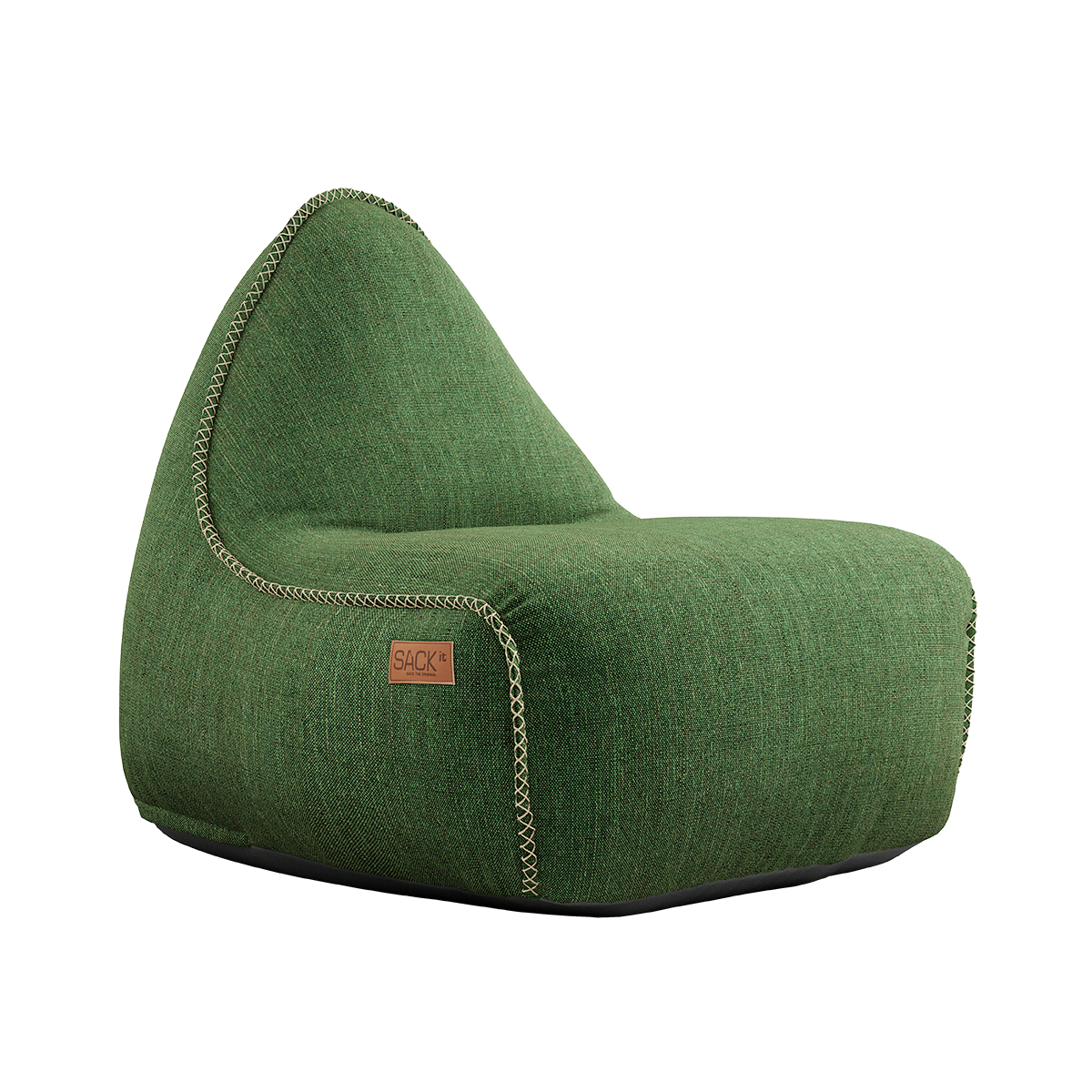 Grønn Cobana Lounge Chair sakkestol med ryggstøtte i vannavstøtende materiale.