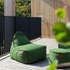 Cobana Lounge Chair i grå olefinfiber med ryggstøtte, innendørs og utendørs bruk.