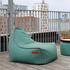 Cobana Lounge Chair i grå olefinfiber med ryggstøtte, designet for innendørs og utendørs bruk.