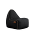 Cobana Junior Lounge Chair i svart, vannavstøtende barne-sakkosekk med rund form og mykt materiale.