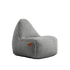 Cobana Junior Lounge Chair i lys grå, vannavstøtende sakkestol for barn med rund form.
