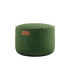 Grønn Cobana Pouf i vannavstøtende stoff med rund form og håndsydde sømmer.
