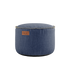Rund Kirra Indigo Cobana Pouf med vannavstøtende stoff og håndsydde sømmer.