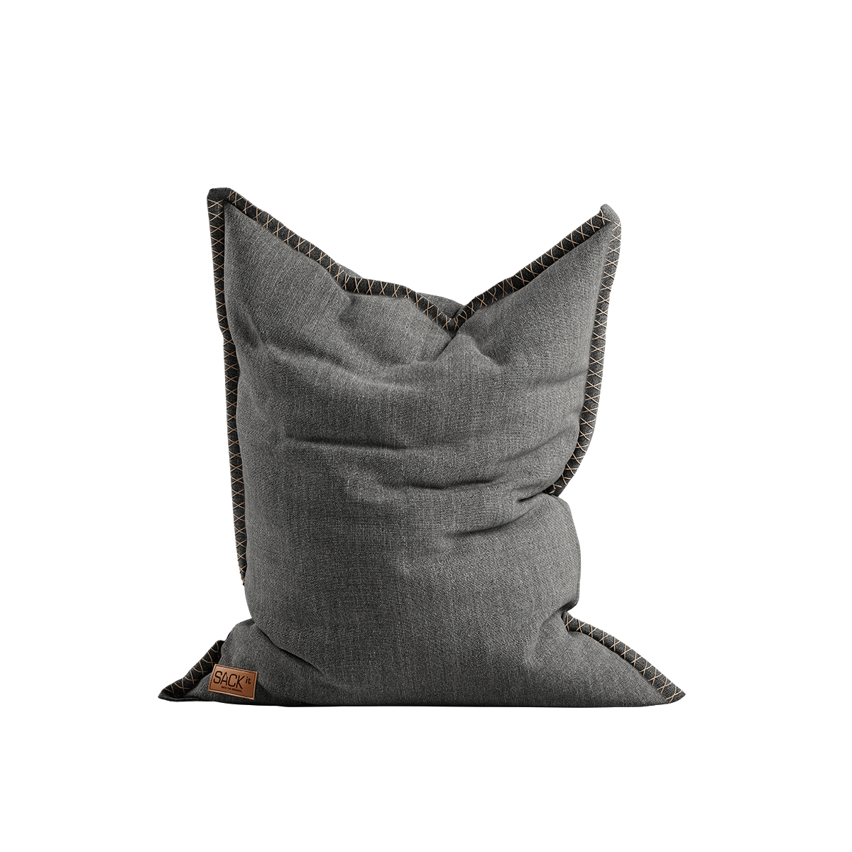 Cobana Beanbag i grått, stor vannavstøtende sakkosekk for innendørs og utendørs bruk.