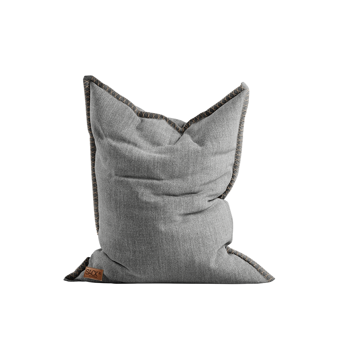 Cobana Beanbag sækkestol i lys grå, stor og vannavstøtende med rund form.