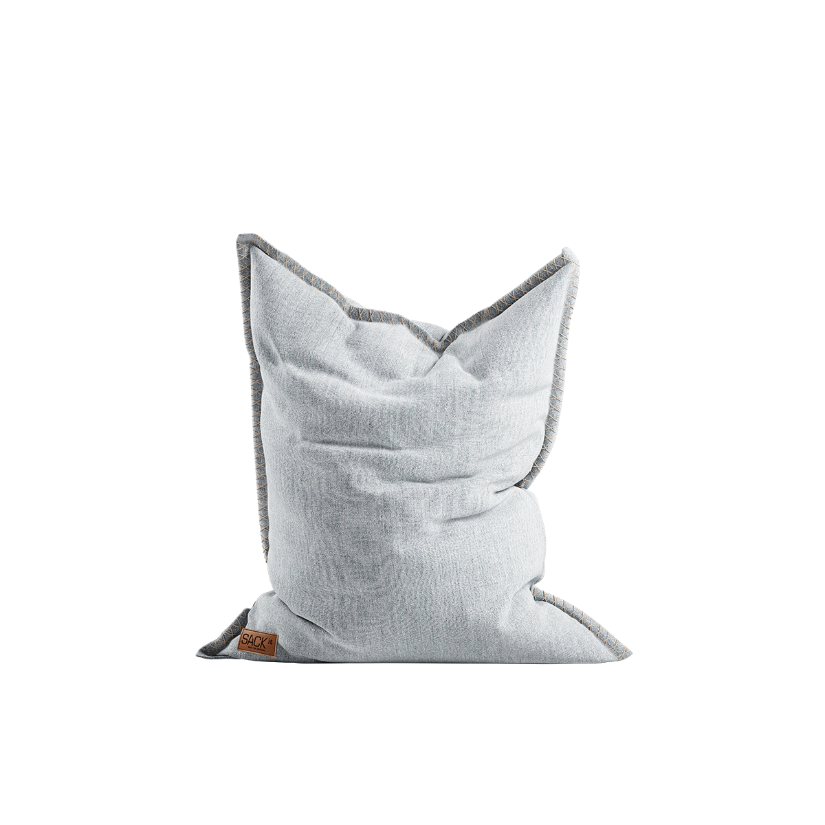 Cobana Junior Beanbag i hvit, vannavstøtende sakkestol for barn med mykt, miljøsertifisert stoff.