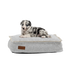 Mini Cobana Dog bed in sand melange fabric with antiskli bottom and soft cushioning for pets